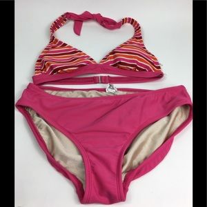 Isaac Mizrahi Two Piece Bikini Set Stripes